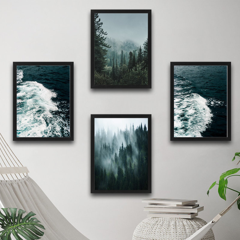 Anonymous - 4 Piece Single Picture Frame Print