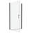 Matte Black Bathroom Pivot Door - 1/4" Tempered Glass, Contemporary Touch 8" Handle Shower With Glass Luxury-125242114