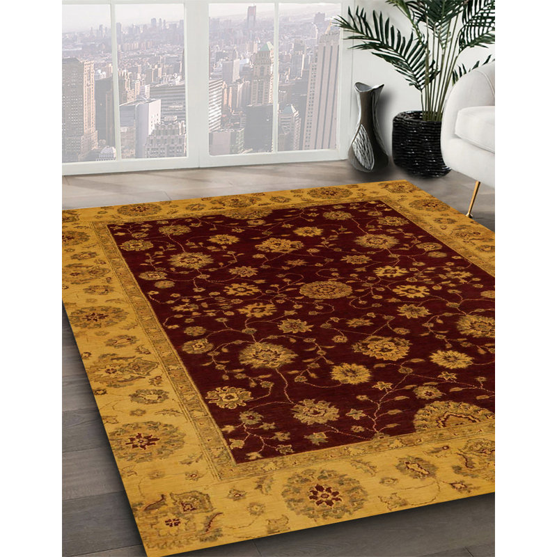Tapis abstrait à motif abstrait 490, Rectangle 4 pi x 6 pi