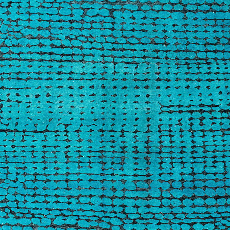Tapis abstrait moderne 4394, Carré 5 pi
