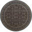 Wool Oriental Area Rug in Burgundy/Brown
