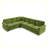 Chenille Upholstered Convertible Sleeper Sofa Bed Green