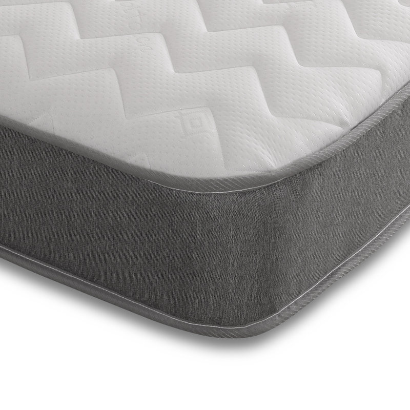 Varujhan Grey Collection Cool Touch Memory Foam Mattress – Comfort & Support, Small Single (2'6)
