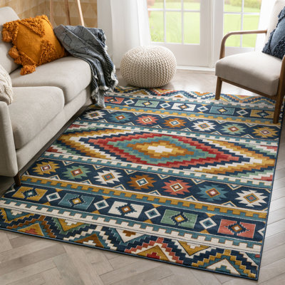 Tulsa Geometric Synthetic Area Rug
