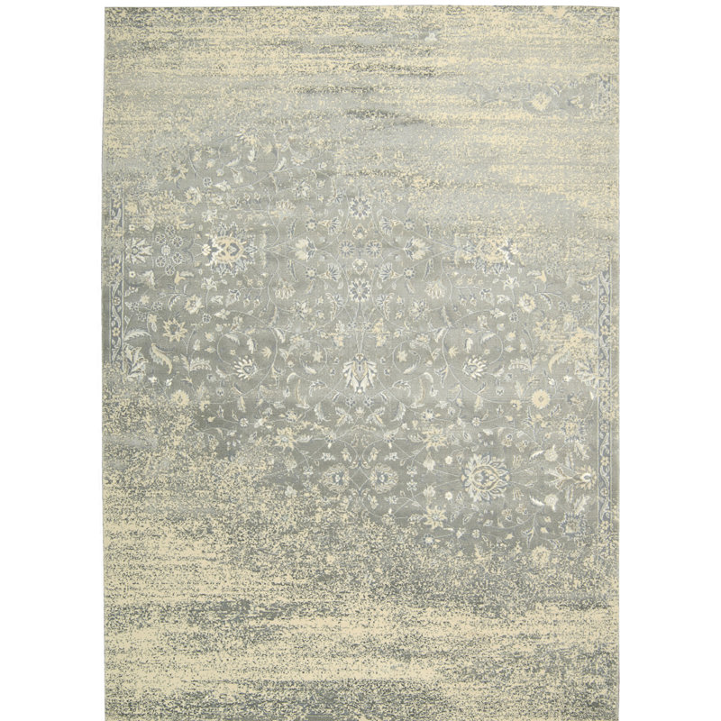 Tapis argenté Bourgogne, Rectangle 5 pi 3 po x 7 pi 5 po