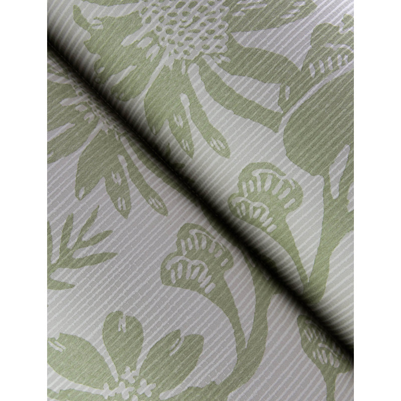 Papier peint jacaranda taupe, Vert