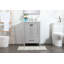 Meuble-lavabo simple 24 po avec plateau en marbre Hines-1649257910
