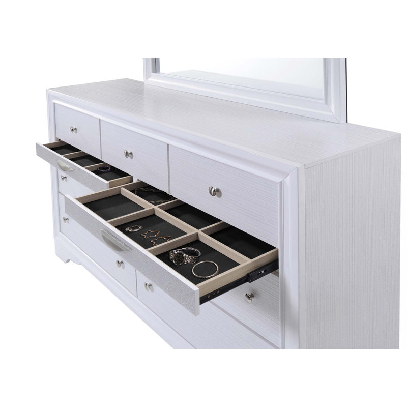 Commode 7 tiroirs Traditional en bois