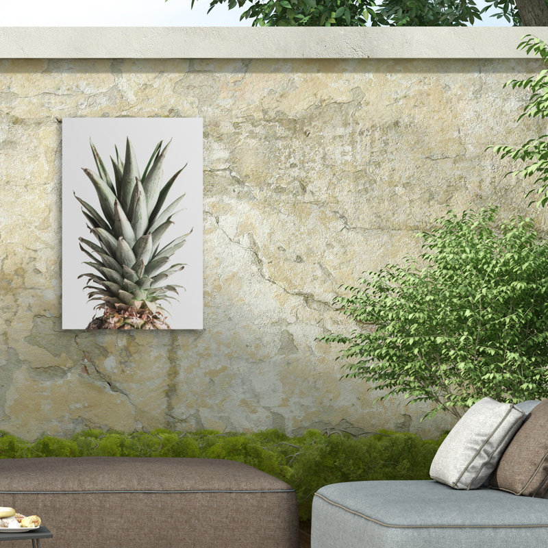 Ananas naturel 02 sur toile, H 32 po x l 22 po
