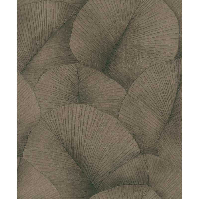 Amariyana Collection Textured Palm Wallpaper Roll, Gold