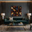 «Thanksgiving Pilgrim chapeaux et bonnets», art mural sur toile noire-819941657