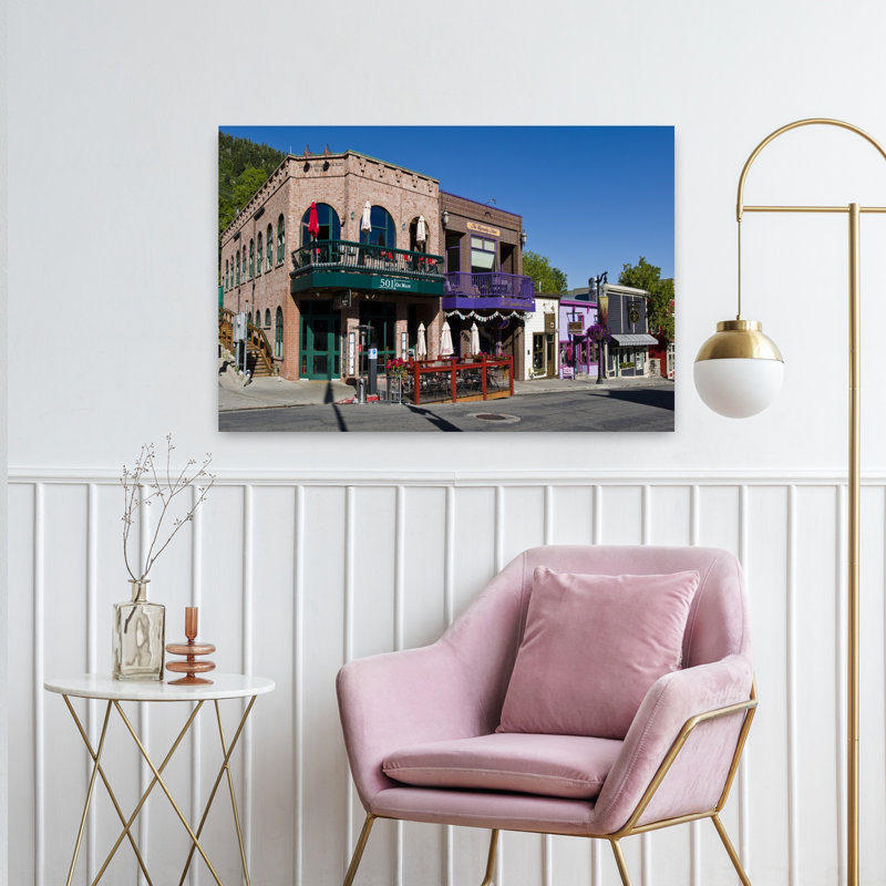 Buildings Along A Street Main Street Park City Utah USA by Scott M. Tansey - Wrapped Canvas Print, 60.96 cm H x 91.44 cm W