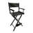 Casual Home Director's Chair, Black Frame/Black Canvas,Suitable For Adults, Foldable Style, 2Pcs/Set  Populus