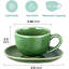 6,5 oz tasses à cappuccino avec soucoupes, ensemble de 4, tasse à café en céramique pour Au Lait, double coup-1857658509