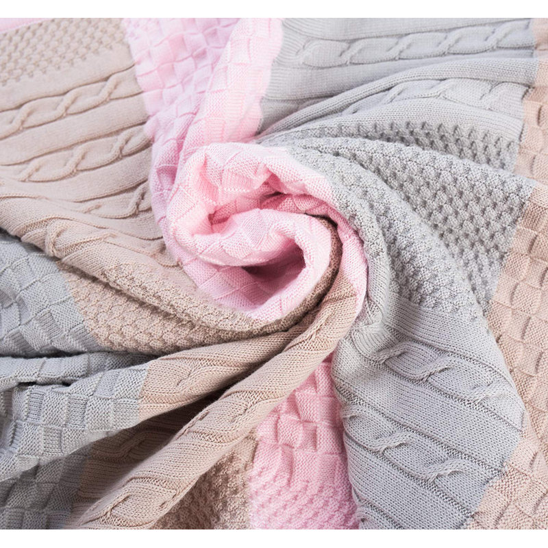 Cotton Baby Blanket, Pink