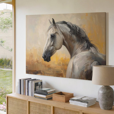 «Whispering Grace Canvassoft Pastel Horse»