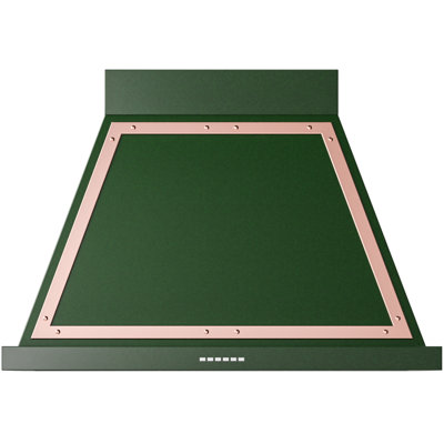 Hotte murale ILVE Nostalgie II Series 36 po avec débit d'air de 600 pi³/min (vert émeraude)