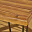 Table de salle à manger industrielle en bois et métal