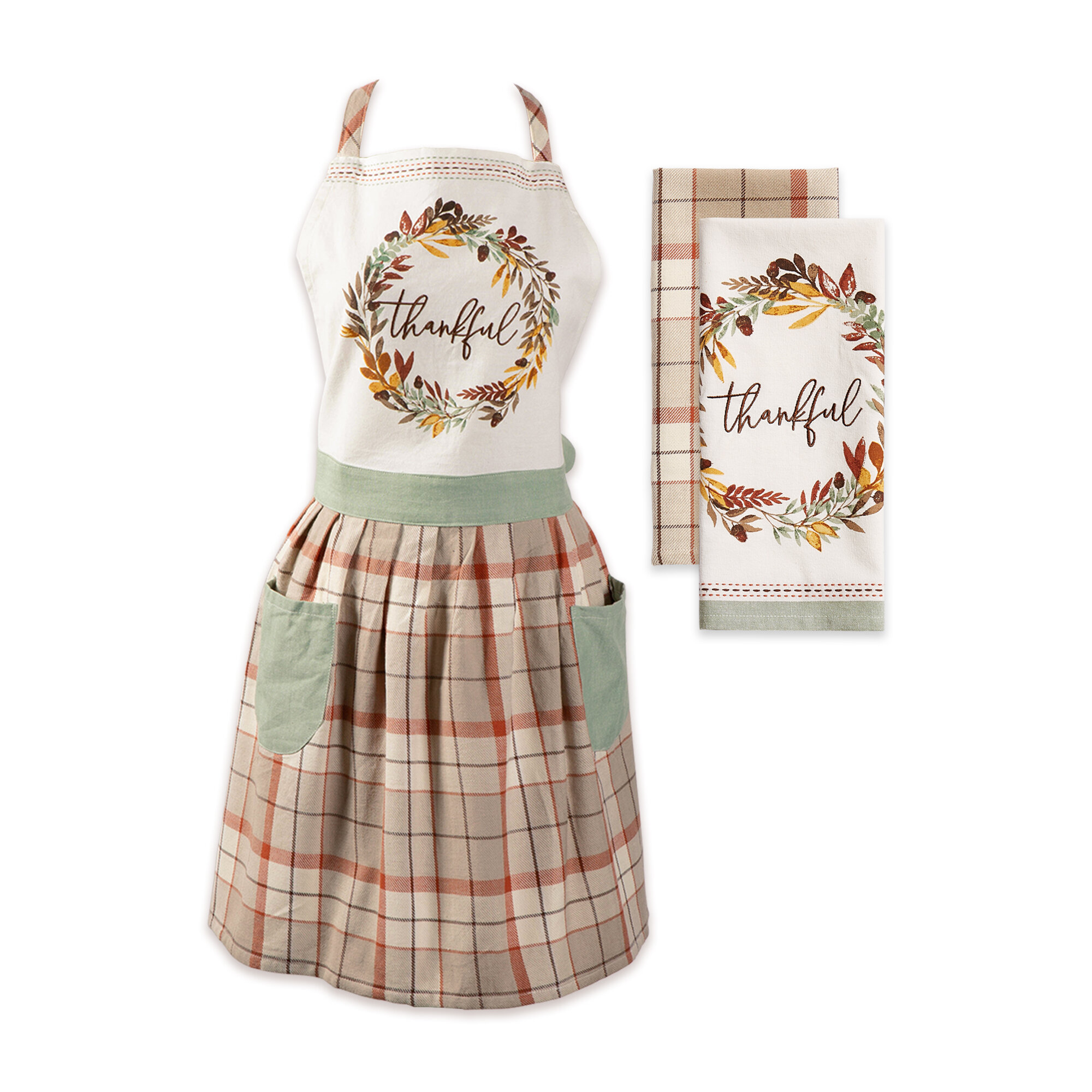 https://assets.wfcdn.com/im/76302799/compr-r85/1209/120971388/thankful-autumn-kitchen-thanksgiving-plaid-cotton-apron-sets.jpg