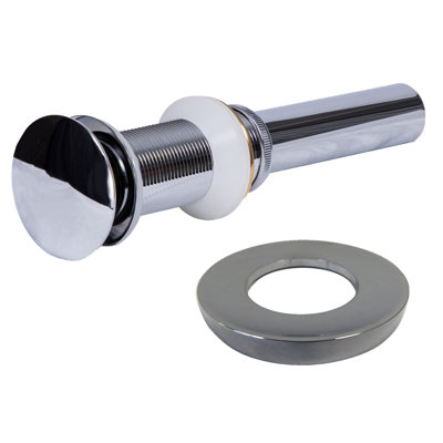 Anneau de fixation et drain escamotable pour lavabo de salle de bain