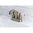 Kingston Brass Restoration Two-Handle 3-Hole Deck Mount 4" Centerset Bathroom Faucet-39104521