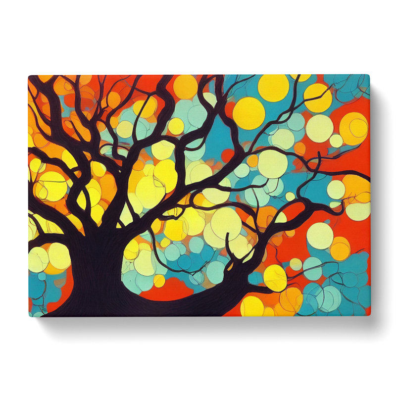 Inspiring Abstract Tree - Wrapped Canvas Print, 35cm H x 50cm W x 3cm D