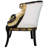 Graceful Swans Neoclassical Barrel Chair