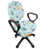 Caricature de mélange de polyester bleu turquoise