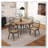 Indoor Dining Round Table With Metal Legs