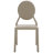 18.5 " H Faux Leather Upholstered Iron Side Chair-1594788983