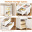 45.3’’L Modern Style Vanity Desk With Mirror, LED Lights And Power Outlet, Bedroom Makeup Vanity Table With Storage Cabinet And 4 Drawers-1181899362