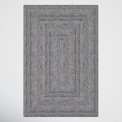 Hinton Light Gray Hand-Woven Outdoor Rug