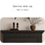 Black Manufactured Wood Electric Fireplace