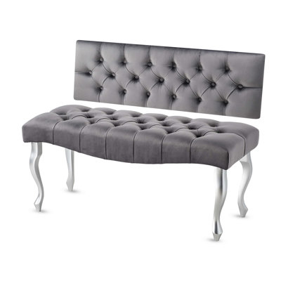 Jerez Velvet Upholstered Bench