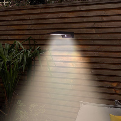 LED Solar Powered Dusk to Dawn Outdoor Security Wall Pack with Motion Sensor