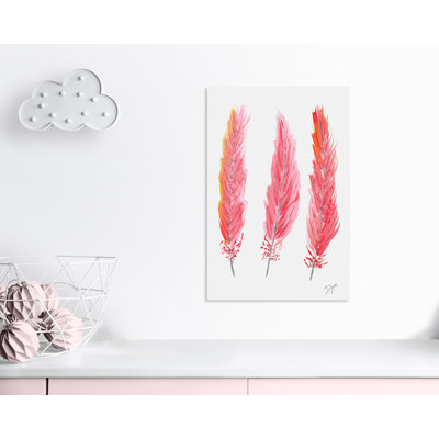Plumes juvéniles, art sur toile