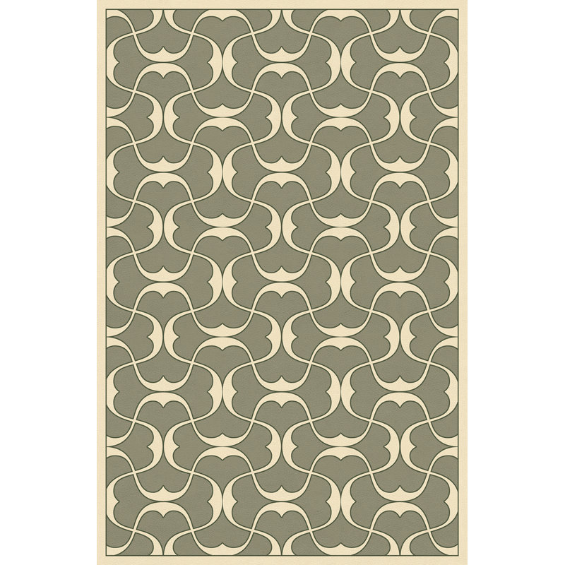 Aldo Vinyl Geometric Indoor Rug, Rectangle 1'9" x 2'8"