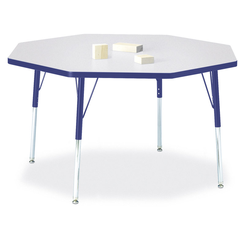 Table d'activité à hauteur ajustable Berries, Adulte (24 po à 31 po ), Bleu, Gris