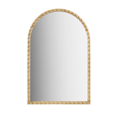 Montra Arched Braided Wood Wall Mirror