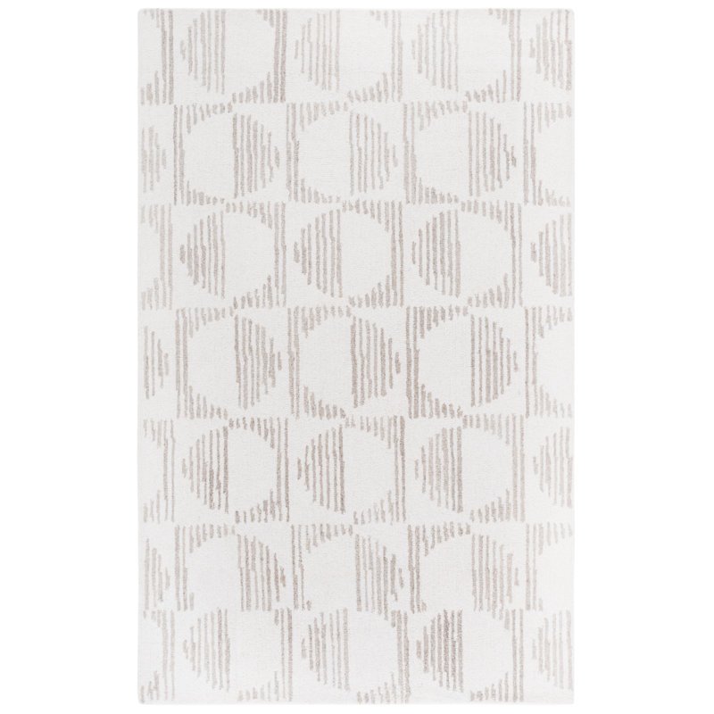 Metro 950 Hand Tufted 80% Wool; 20% Cotton Geometric Rug, Rectangle 9' x 12'