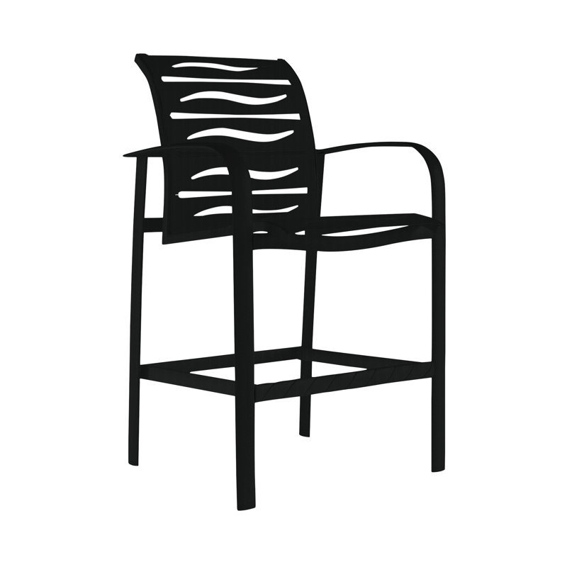 Tabouret de bar 28 po Laguna, Obsidienne, Obsidienne