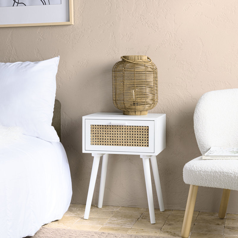 40cm W Manufactured Wood Bedside Table
