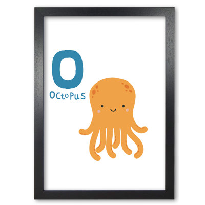 Alphabet Animals, O Is For Octopus - Print