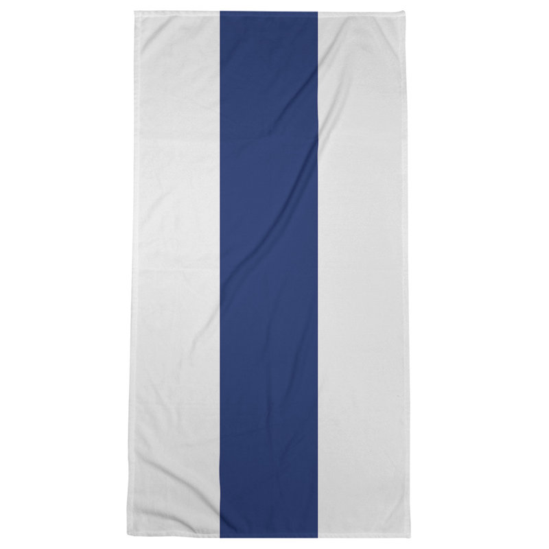 Bath Towel, Off/Blue