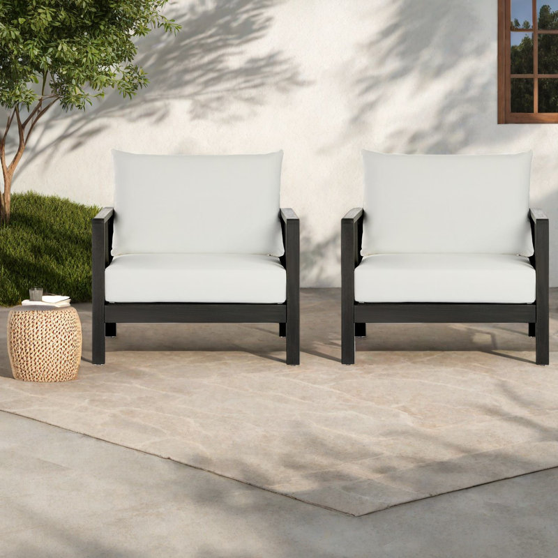 Chaises longues Comfort, ensemble moderne pour terrasse en bois d'acacia