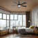 52" 5 - Blade Modern Ceiling Fan With Led Lights And Remote Control