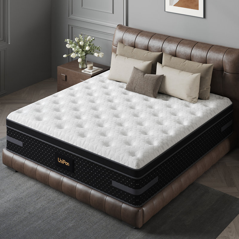 10"/12"/14" Medium Firm Hybrid Mattress, Gel Memory Foam & Pocket Springs, Edge Support,CertiPUR-US® & OEKO-TEX® Certified