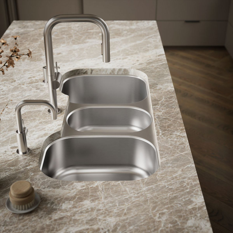 Undertone® 41-5/8" L x 20-1/8" W Drop-In Kitchen Sink