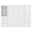 Grand lit escamotable avec tiroirs et tablettes-107167774
