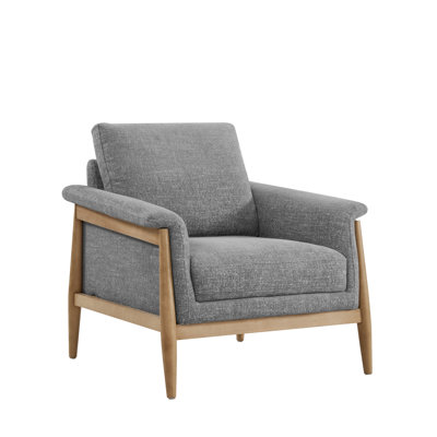 Minetta Accent Chair With Solid Wood Legs